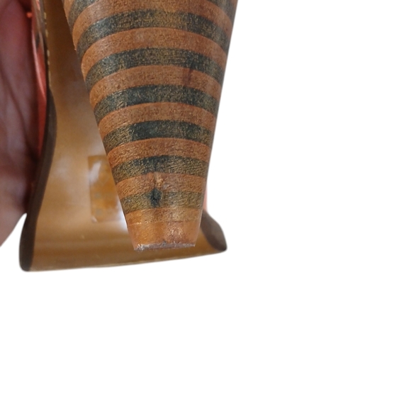 Poetic License Tropical Cone Heel Peep Toe Pumps Women's size 8 Heels - Picture 11 of 13